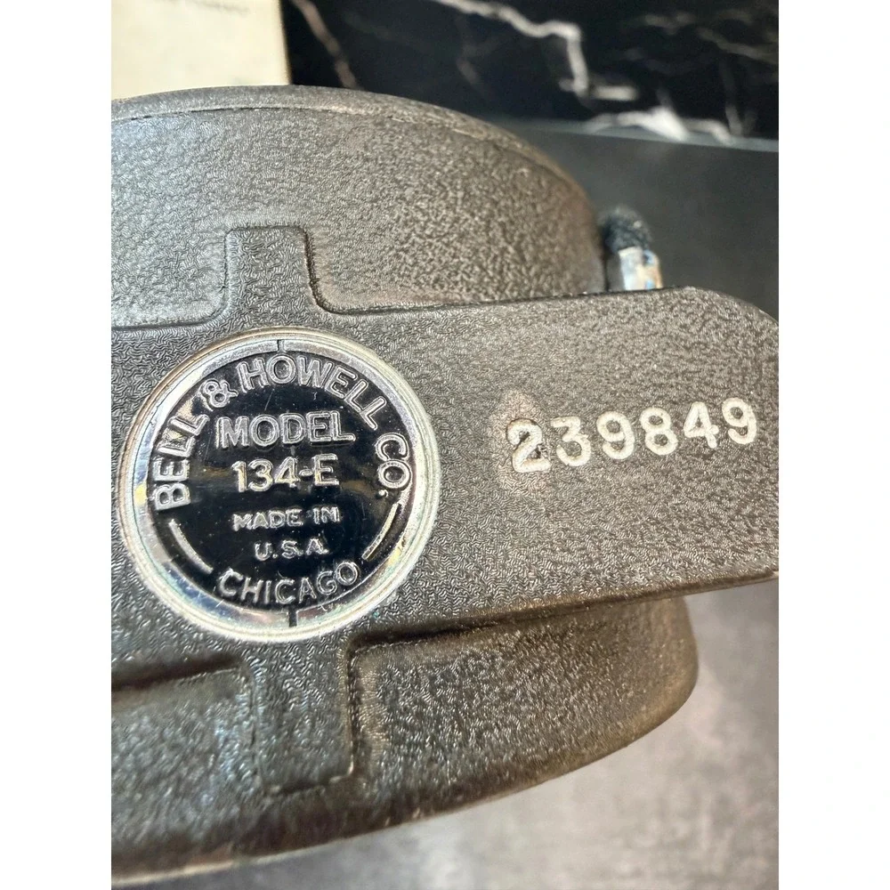 Bell & Howell Filmo Double Run Eight 134-E 8mm Movie Camera Vintage with Manual